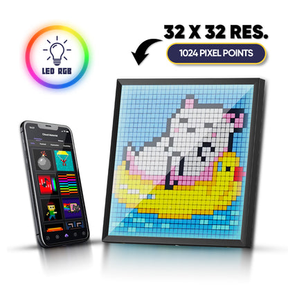 Pantalla inteligente multifuncional para Píxel Art y visualizador LED