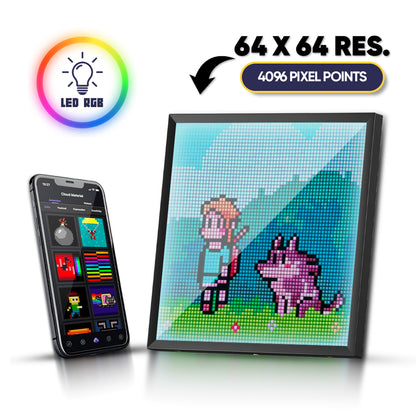 Pantalla inteligente multifuncional para Píxel Art y visualizador LED